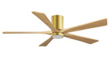 Matthews Fan Company - IR5HLK-BRBR-LM-60 - 60" Ceiling Fan - Irene-5HLK - Brushed Brass