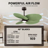 Matthews Fan Company - AKTPLK-TB-PL - Five Blade Ceiling Fan - Alessandra Tropical - LK - Textured Bronze