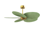 Matthews Fan Company - AKTP-BRBR-PL - Five Blade Ceiling Fan - Alessandra Tropical - Brushed Brass