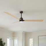 Matthews Fan Company - AKLK-TB-LM-72 - 72" Ceiling Fan - Alessandra - LK - Textured Bronze