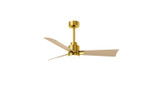 Matthews Fan Company - AKLK-BRBR-LM-42 - 42" Ceiling Fan - Alessandra - LK - Brushed Brass