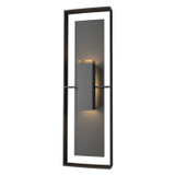 Hubbardton Forge - 302607-SKT-80-80-ZM0546 - Two Light Outdoor Wall Sconce - Shadow Box - Coastal Black