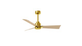 Matthews Fan Company - AK-BRBR-LM-42 - 42" Ceiling Fan - Alessandra - Brushed Brass