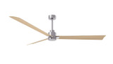 Matthews Fan Company - AK-BN-LM-72 - 72" Ceiling Fan - Alessandra - Brushed Nickel
