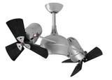 Matthews Fan Company - DGLK-BN-WDBK - Ceiling Fan - Dagny - LK - Brushed Nickel