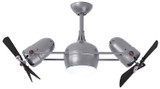 Matthews Fan Company - DGLK-BN-WDBK - Ceiling Fan - Dagny - LK - Brushed Nickel