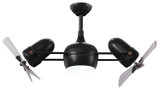 Matthews Fan Company - DGLK-BK-WDBW - Ceiling Fan - Dagny - LK - Matte Black