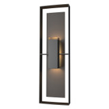 Hubbardton Forge - 302607-SKT-80-14-ZM0546 - Two Light Outdoor Wall Sconce - Shadow Box - Coastal Black