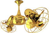 Matthews Fan Company - DD-GOLD-MTL - 36"Ceiling Fan - Duplo-Dinamico - Gold
