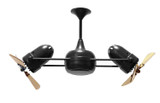 Matthews Fan Company - DD-BK-WD - Ceiling Fan - Duplo-Dinamico - Matte Black