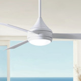 Matthews Fan Company - DA-WH-WH - 52" Ceiling Fan - Donaire - Gloss White