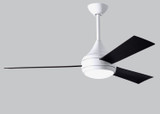Matthews Fan Company - DA-WH-BK - 52" Ceiling Fan - Donaire - Gloss White