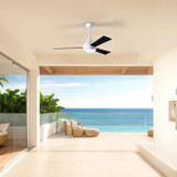 Matthews Fan Company - DA-WH-BK - 52" Ceiling Fan - Donaire - Gloss White