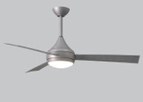 Matthews Fan Company - DA-BS-BW - 52" Ceiling Fan - Donaire - Brushed Stainless