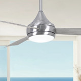 Matthews Fan Company - DA-BS-BW - 52" Ceiling Fan - Donaire - Brushed Stainless