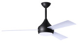 Matthews Fan Company - DA-BK-WH - 52" Ceiling Fan - Donaire - Matte Black