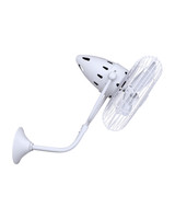 Matthews Fan Company - BP-WH-MTL - 13" Ceiling Fan - Bruna Parede - Gloss White