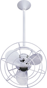 Matthews Fan Company - BD-WH-MTL - 13" Ceiling Fan - Bianca Direcional - Gloss White
