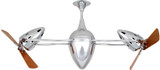 Matthews Fan Company - AR-CR-WD - 48" Ceiling Fan - Ar Ruthiane - Polished Chrome