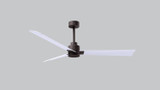 Matthews Fan Company - AK-TB-MWH-56 - 56" Ceiling Fan - Alessandra - Textured Bronze