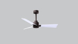 Matthews Fan Company - AK-TB-MWH-42 - 42" Ceiling Fan - Alessandra - Textured Bronze