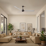 Matthews Fan Company - AK-TB-BW-72 - 72" Ceiling Fan - Alessandra - Textured Bronze