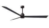 Matthews Fan Company - AK-TB-BK-72 - 72" Ceiling Fan - Alessandra - Textured Bronze