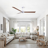 Matthews Fan Company - AK-MWH-WN-72 - 72" Ceiling Fan - Alessandra - Matte White