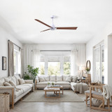 Matthews Fan Company - AK-MWH-WN-56 - 56" Ceiling Fan - Alessandra - Matte White
