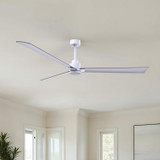 Matthews Fan Company - AK-MWH-BN-72 - 72" Ceiling Fan - Alessandra - Matte White