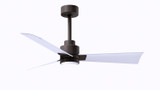 Matthews Fan Company - AKLK-TB-MWH-42 - 42" Ceiling Fan - Alessandra - LK - Textured Bronze