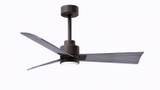 Matthews Fan Company - AKLK-TB-BW-42 - 42" Ceiling Fan - Alessandra - LK - Textured Bronze