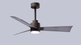 Matthews Fan Company - AKLK-TB-BW-42 - 42" Ceiling Fan - Alessandra - LK - Textured Bronze