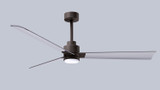 Matthews Fan Company - AKLK-TB-BN-56 - 56" Ceiling Fan - Alessandra - LK - Textured Bronze