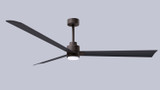 Matthews Fan Company - AKLK-TB-BK-72 - 72" Ceiling Fan - Alessandra - LK - Textured Bronze