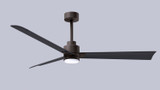 Matthews Fan Company - AKLK-TB-BK-56 - 56" Ceiling Fan - Alessandra - LK - Textured Bronze