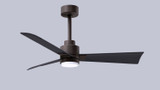 Matthews Fan Company - AKLK-TB-BK-42 - 42" Ceiling Fan - Alessandra - LK - Textured Bronze