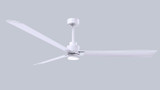 Matthews Fan Company - AKLK-MWH-MWH-72 - 72" Ceiling Fan - Alessandra - LK - Matte White