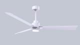 Matthews Fan Company - AKLK-MWH-MWH-56 - 56" Ceiling Fan - Alessandra - LK - Matte White