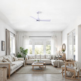 Matthews Fan Company - AKLK-MWH-MWH-42 - 42" Ceiling Fan - Alessandra - LK - Matte White