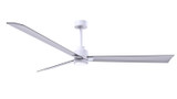Matthews Fan Company - AKLK-MWH-BN-72 - 72" Ceiling Fan - Alessandra - LK - Matte White