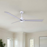 Matthews Fan Company - AKLK-MWH-BN-72 - 72" Ceiling Fan - Alessandra - LK - Matte White