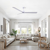 Matthews Fan Company - AKLK-MWH-BN-72 - 72" Ceiling Fan - Alessandra - LK - Matte White