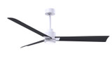 Matthews Fan Company - AKLK-MWH-BK-56 - 56" Ceiling Fan - Alessandra - LK - Matte White