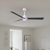 Matthews Fan Company - AKLK-MWH-BK-56 - 56" Ceiling Fan - Alessandra - LK - Matte White