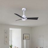 Matthews Fan Company - AKLK-MWH-BK-42 - 42" Ceiling Fan - Alessandra - LK - Matte White