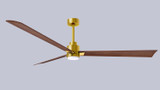 Matthews Fan Company - AKLK-BRBR-WN-72 - 72" Ceiling Fan - Alessandra - LK - Brushed Brass