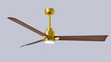 Matthews Fan Company - AKLK-BRBR-WN-56 - 56" Ceiling Fan - Alessandra - LK - Brushed Brass