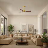 Matthews Fan Company - AKLK-BRBR-WN-42 - 42" Ceiling Fan - Alessandra - LK - Brushed Brass