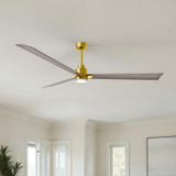 Matthews Fan Company - AKLK-BRBR-GA-72 - 72" Ceiling Fan - Alessandra - LK - Brushed Brass